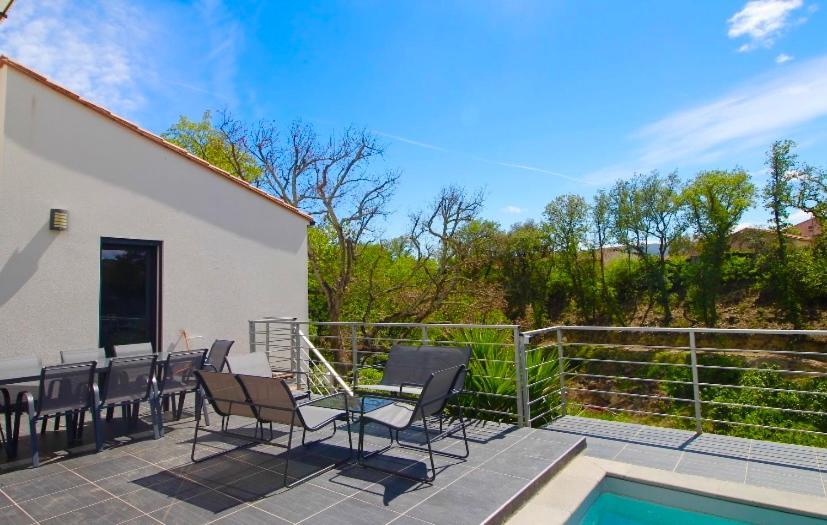 Villa Contemporaine, Jardin Mediterraneen Et Piscine Privee Saint-Jean-Pla-de-Corts エクステリア 写真